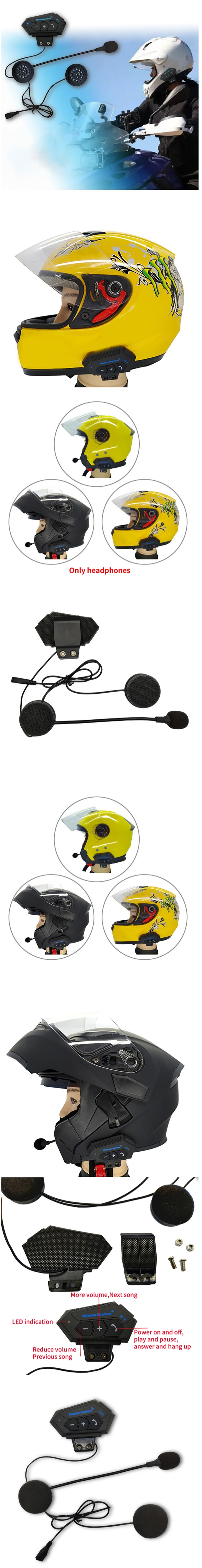 Helmet BT Headset, Helmet Bluetooth Headset, Helmet Wireless Headphone, Helmet Wireless Headset, Wireless Earphone BT-12, Motorcycle Wireless Headset,