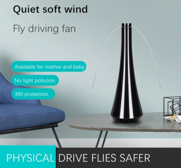 Fly Driving Fan Portable Mini Desk Fan Automatic Electronic Pest Control Fan Blade Mosquito Fly Bugs Repellent Food Protector Insect Killers