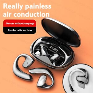 Air Conduction Bluetooth Earphones Sport Waterproof Led Display Wireless Headphones HiFi Stereo Earbuds Headsets with Microphone