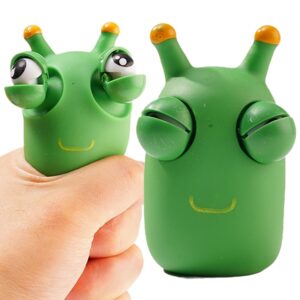 Funny Eyeball Burst Squeeze Toy Green Eye Caterpillar Pinch Toys Adult Kids Stress Relief Fidget Toy Creative Decompression Toy