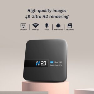 H20 Smart Android TV Box Android 10.0 2GB 8GB 4K HD Voice Assistant TV Box Android 3D Play Store Free Shipping TV Box