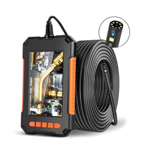 Industrial Endoscope Camera 1080P 4.3 Inch IPS Single Dual Lens Pipe Car Inspection Borescope IP68 Waterproof With 8 LED