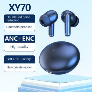XY-70 ANC ENC Bluetooth V5.1 Earphones In Ear Wireless Headphones Noise Reduction Sports Fitness Earbuds With Microphones 400mAh