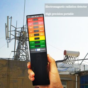 Latest Electromagnetic Field EMF Gauss Meter Radiation Dosimeter Detector Portable EMF Magnetic Field Monitor 8 LED Gauss Meter